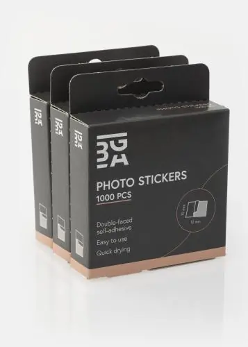Bestseller BGA Bandă adezivă pentru fotografii 10x12 mm - 1000 buc. - Set de 3