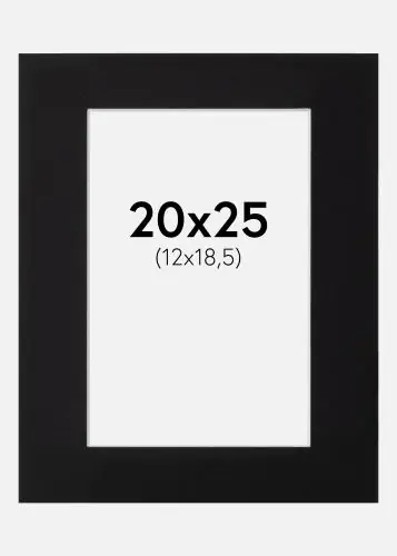 Paspartu Canson Negru Margine albă 20x25 cm (12x18,5) Reduceri