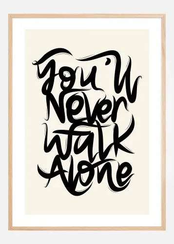 YNWA Text ll Poster (21x29.7 cm (A4)) Ieftin