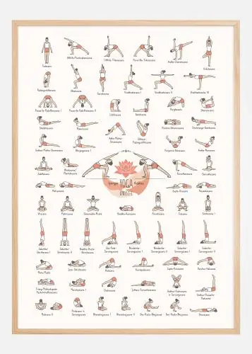 Yoga in Colour I Poster (21x29.7 cm (A4)) Promoție