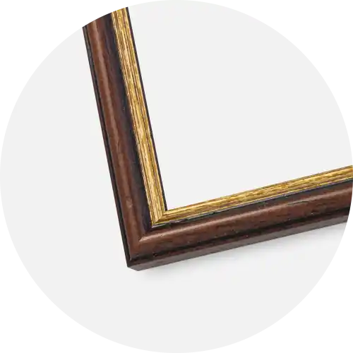 Preț mic Ramă Horndal Maro 35x50 cm - Paspartu Alb 24x30 cm