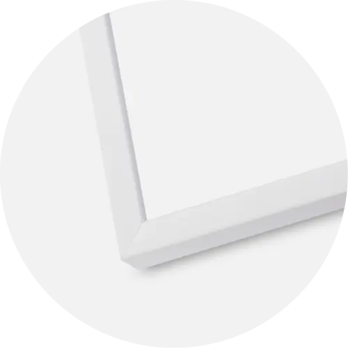 Ramă E-Line Alb 50x50 cm - Paspartu Alb 35x35 cm Retur gratuit