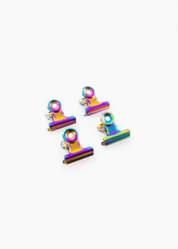 KAILA Poster Clip Rainbow 20 mm - 4 buc. Preț promoțional
