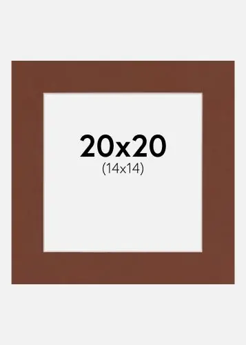 Passepartout Root Beer (Miez Alb) 20x20 cm (14x14) Preferatul clienților