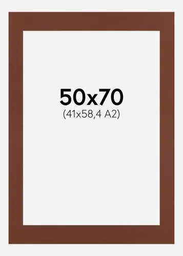 Passepartout Root Beer (Miez Alb) 50x70 cm (41x58,4 - A2) Ofertă limitată