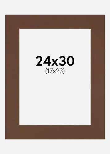 Passepartout Milk Chocolate (Miez Alb) 24x30 cm (17x23) Reducere