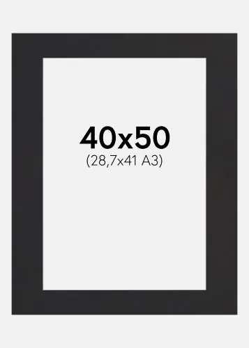 Passepartout Peat Moss (Miez Alb) 40x50 cm (28,7x41 - A3) Reducere extra