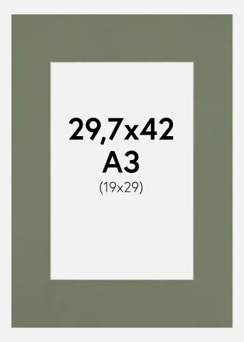 Retur ușor Passepartout Bud (Miez Alb) A3 29,7x42 cm (19x29)