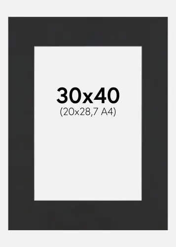 Passepartout Meteroite (Miez Alb) 30x40 cm (20x28,7 - A4) Retur gratuit