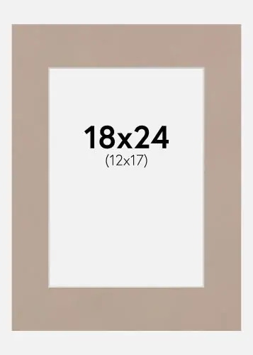 Noutate Passepartout Putty (Miez Alb) 18x24 cm (12x17)