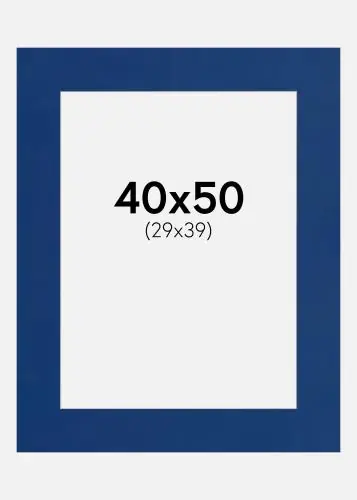 Passepartout Flag Blue (Miez Alb) 40x50 cm (29x39) Doar azi