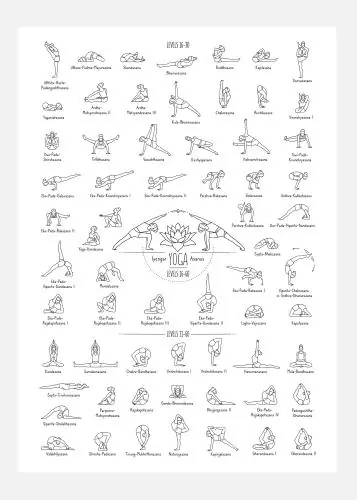 Yoga Black And White Ll Tablou Pe Pânză (30x40 cm) Plată sigură