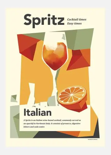 Aperol Spritz Print Tablou Pe Pânză (30x40 cm) Ofertă
