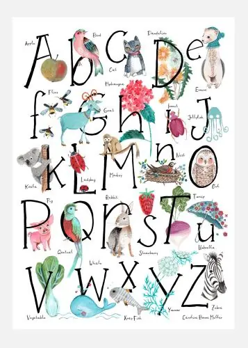 Abc Illustration Tablou Pe Pânză (30x40 cm) Ofertă exclusivă