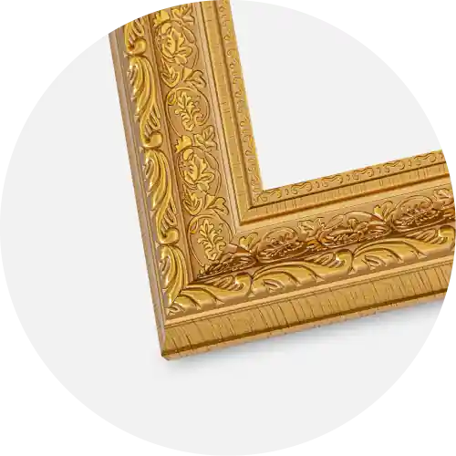 Ramă Ornate Aur 40x60 cm - Paspartuuri Alb 25x50 cm Livrare rapidă