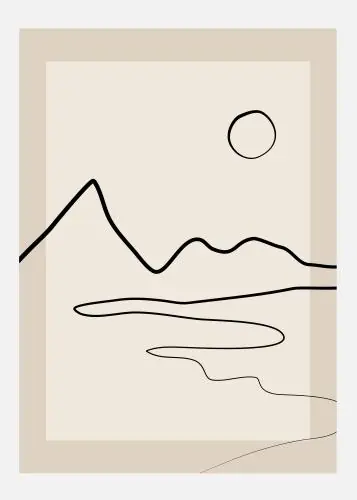 3x4 Aspectratiolineart2 Tablou Pe Pânză (30x40 cm) Nu rata