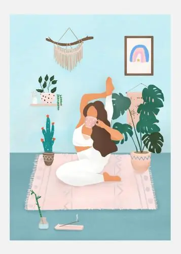 Yoga Time Tablou Pe Pânză (30x40 cm) Promoție