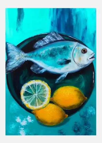 A Fishplate Tablou Pe Pânză (30x40 cm) Preț promoțional