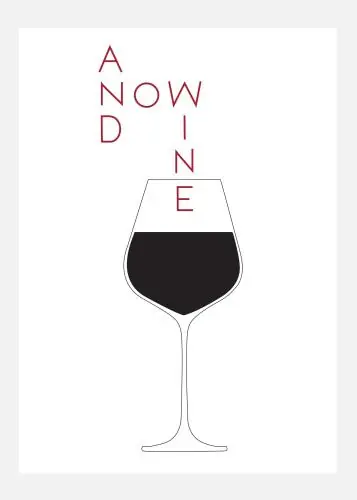 And Now Wine Tablou Pe Pânză (30x40 cm) Noutate