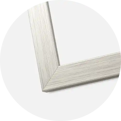 Noutate Ramă Sticlă Silver Wood 15x15 cm - Paspartu Negru 9x9 cm