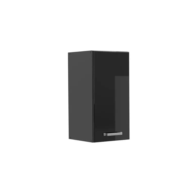 Comandă acum Dulap de perete R-Line Negru lucios ridicat 30 cm Vicco
