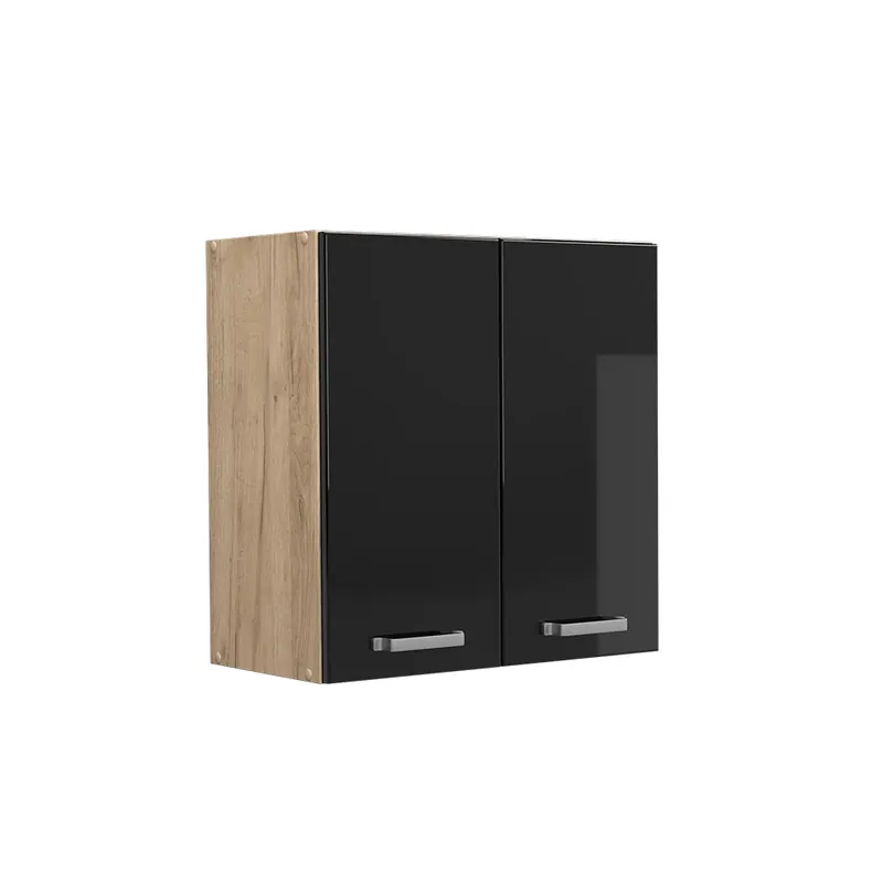Dulap de perete R-Line Negru lucios ridicat 60 cm Vicco Ofertă specială