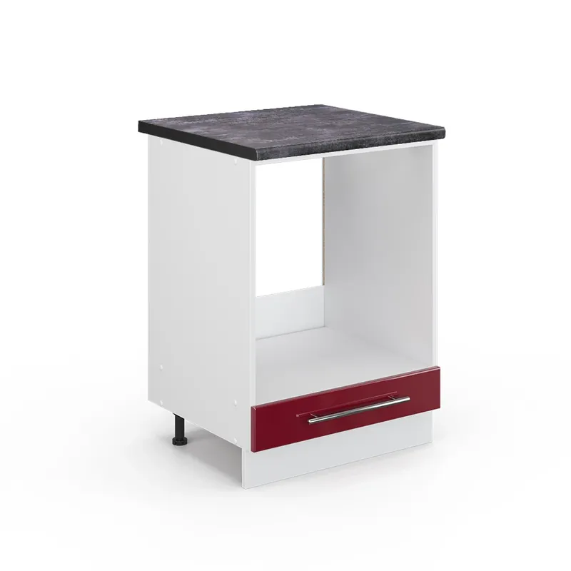 Ofertă specială Dulap de transformare a sobei Fame-Line Bordeaux lucios ridicat 60 cm , AP Antracit Vicco