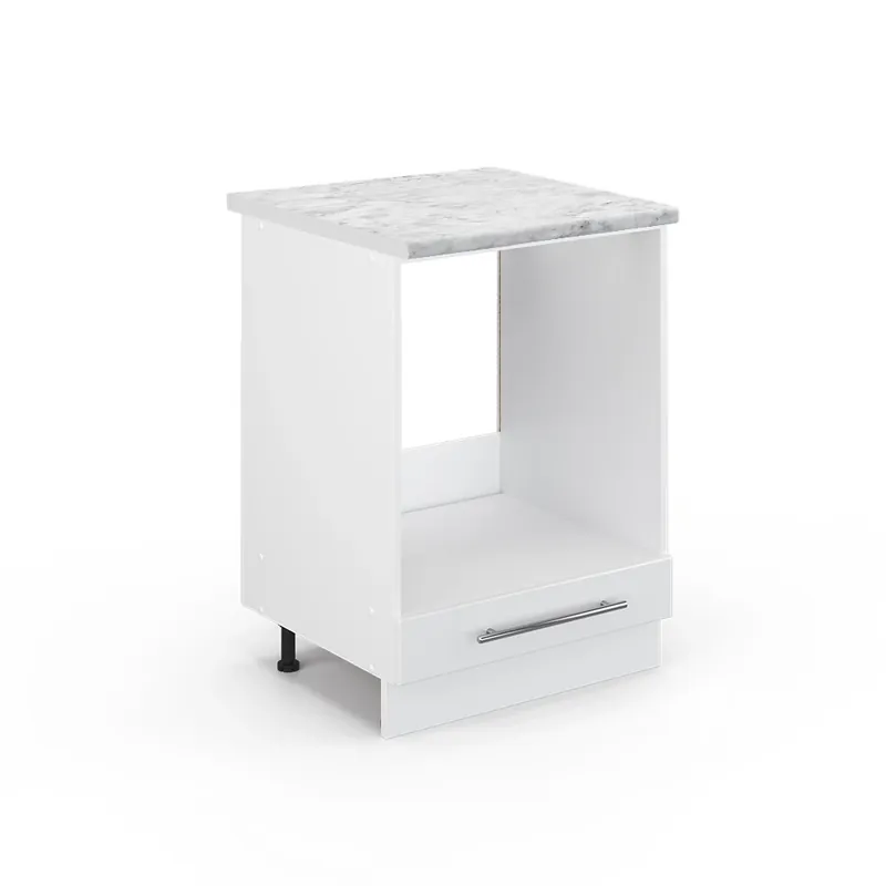 Preț promoțional Dulap de transformare a sobei Fame-Line Alb lucios ridicat 60 cm , AP Marmură Vicco