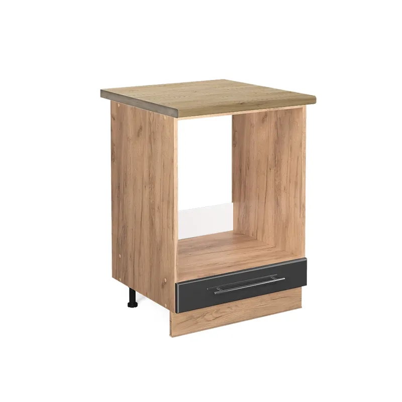 Dulap de transformare a sobei Fame-Line Antracit lucios ridicat 60 cm , AP Stejar Vicco Livrare expres
