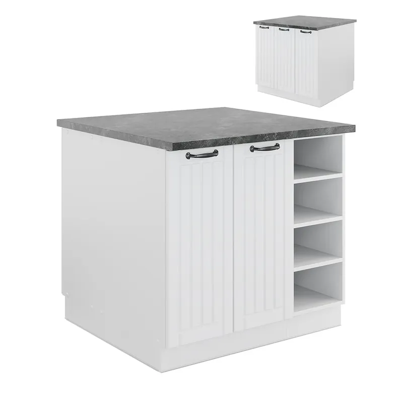 Ofertă Insula de bucătărie Fame-Line Casa albă la țară/Alb 90 cm fara blat Vicco
