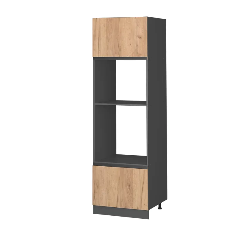 Dulap pentru cuptor cu microunde R-Line Stejar Goldkraft 60 cm forma J Vicco Reducere