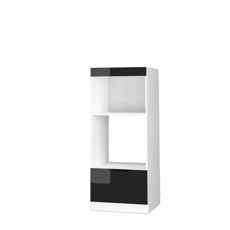 Dulap pentru cuptor cu microunde Fame-Line Stejar negru lucios 60 cm deschide Vicco Reducere extra