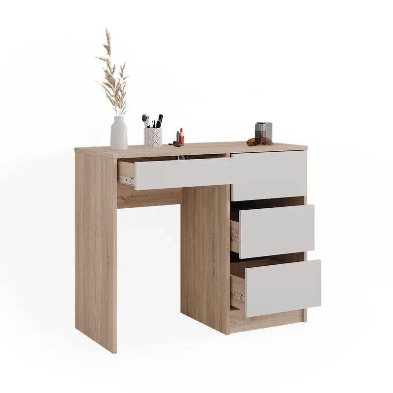 Ofertă specială Vanitate Sherry Sonoma 90 cm cu 4 sertare Vicco