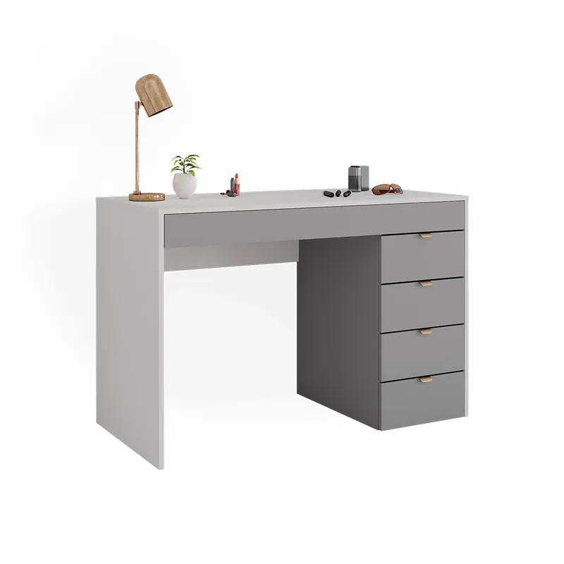 Preț mic Vanitate Elise Alb/gri/gri 115 cm cu 5 sertare Vicco