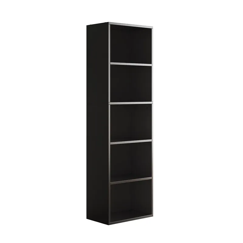 Ultima șansă Raft pentru dosare în picioare Bob Negru 40x132 cm cu 5 compartimente Vicco