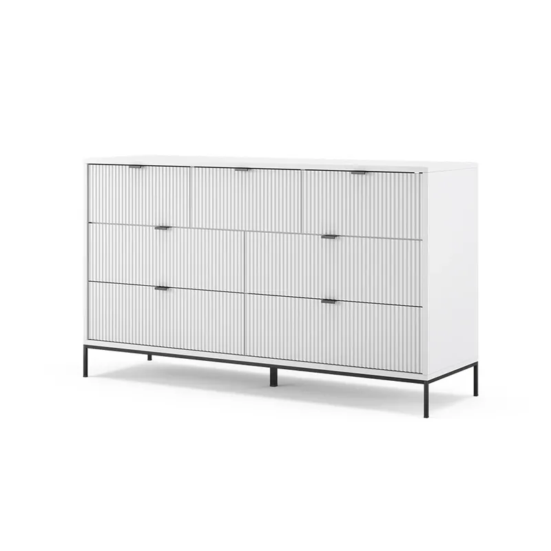 Sideboard Eliza Alb 42x81 cm cu 7 sertare Vicco Preferatul clienților