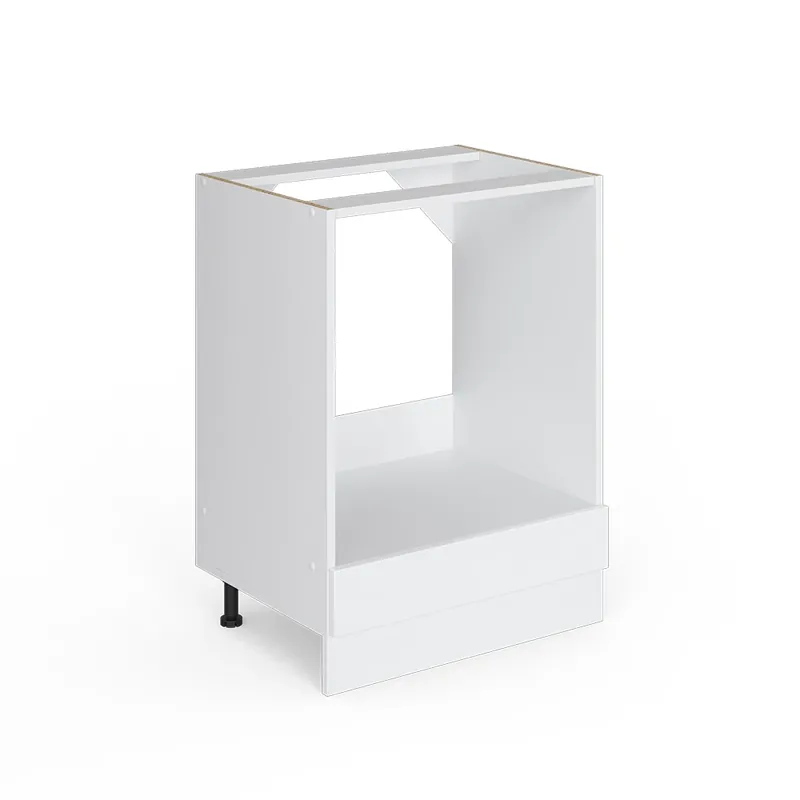Unitate de bază universală R-Line Alb lucios ridicat 60 cm cu nișă mare, fără blat Vicco Plată sigură