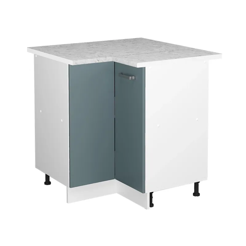 Dulap de colț pentru articole de uz casnic R-Line Albastru-gri 75.6 cm cu usa, cu blat Vicco Premium