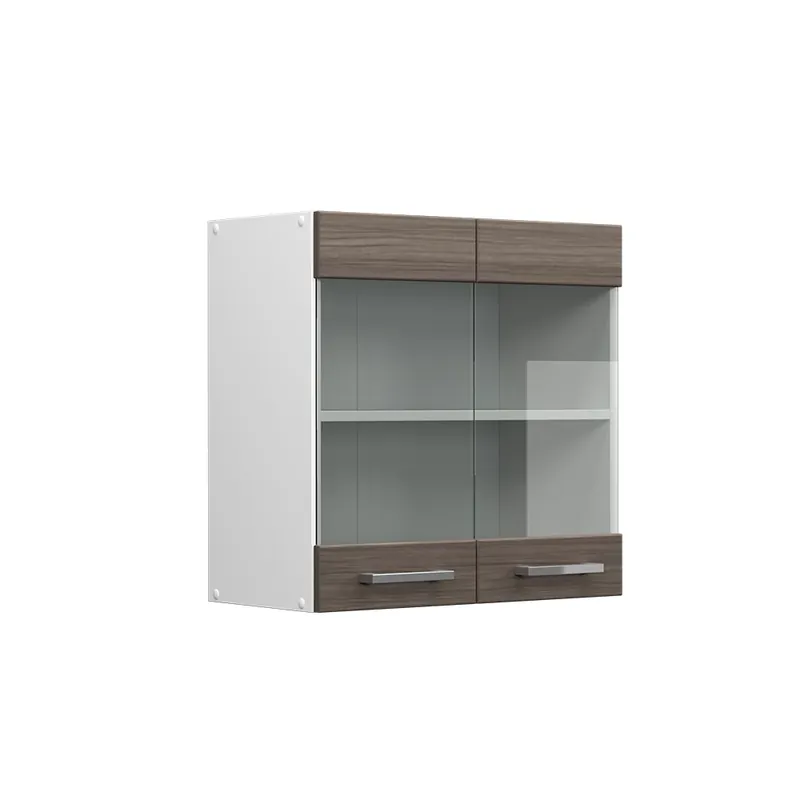 Dulap de perete universal R-Line Gri 60 cm cu usi de sticla Vicco Chilipir