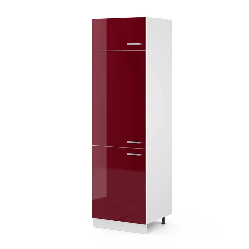 Dulap înalt universal R-Line Bordeaux lucios ridicat 60 cm cu uși Vicco Expediere rapidă