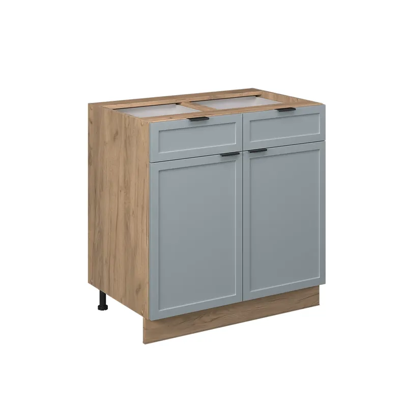 Bestseller Dulap de bază de bucătărie Fame-Line Albastru-gri deschis 80 cm fara blat Vicco