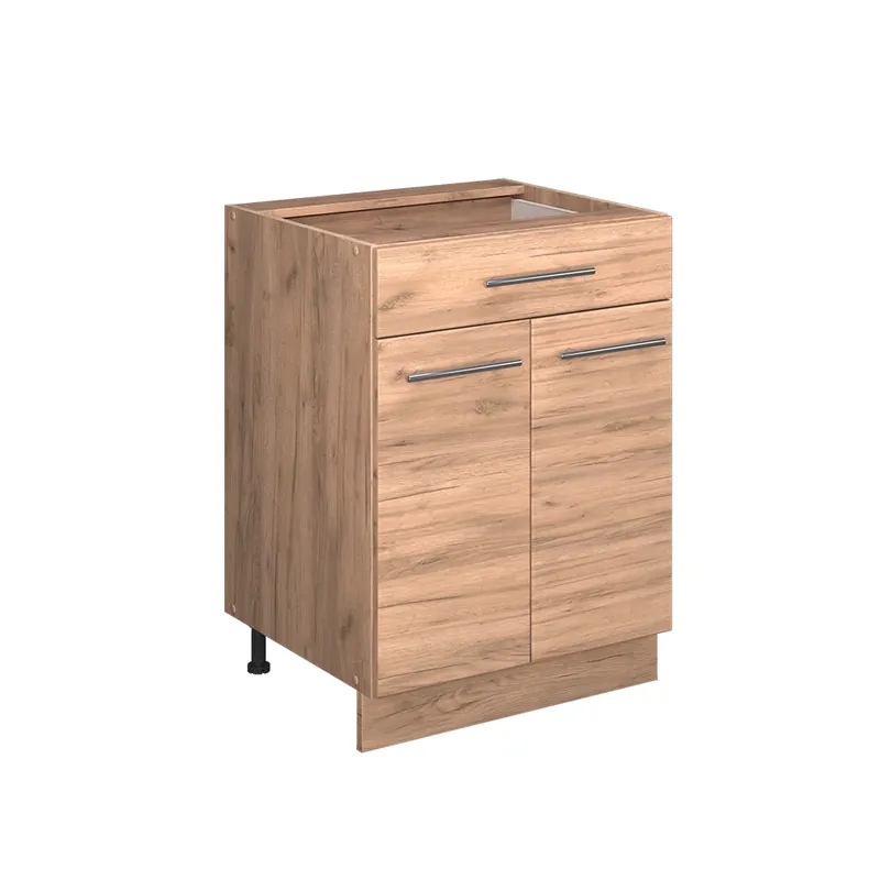 Dulap de bază de bucătărie Fame-Line Stejar Goldkraft 60 cm cu sertar, AP antracit Vicco Noutate