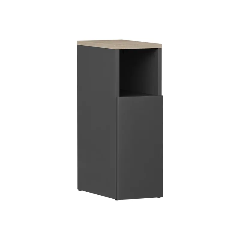 Vezi acum Noptiera Enton Antracit/Sonoma 20x59.5 cm cu 1 usa Vicco