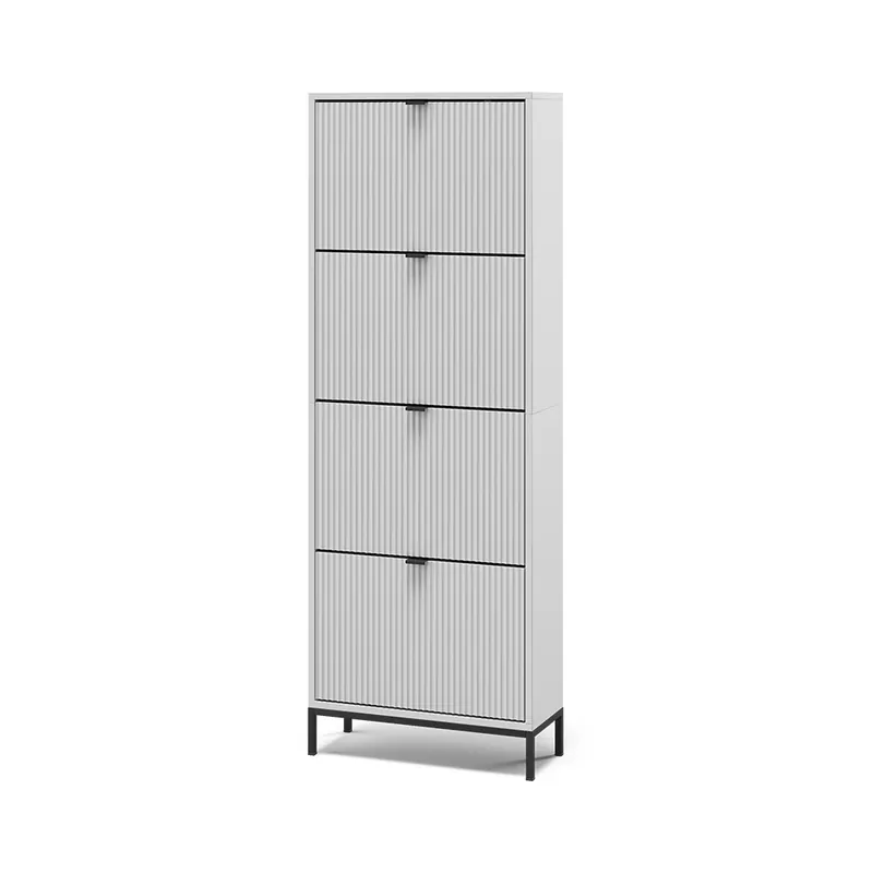 Basculator de pantofi Eliza Alb 60x168 cm cu 4 sertare rabatabile Vicco Ofertă limitată