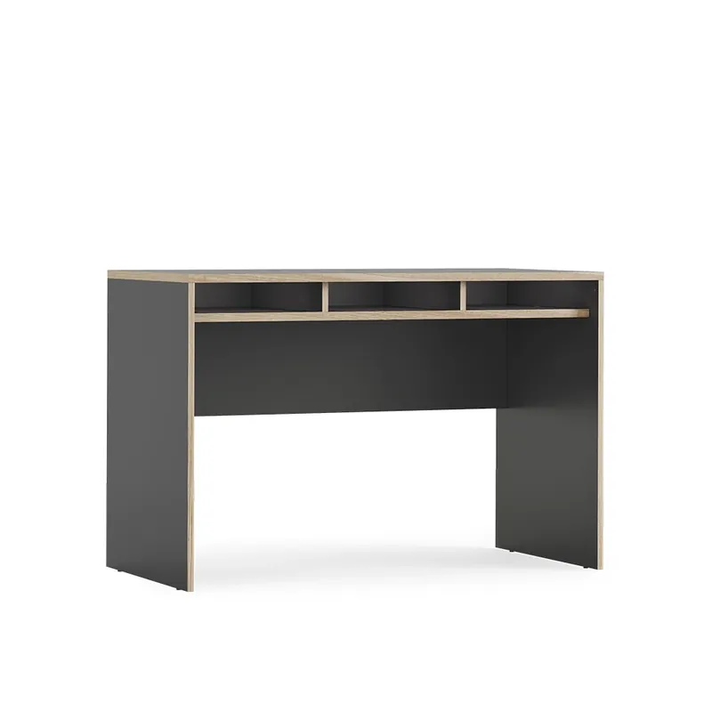 Birou Tetrix antracit 112 x 55 cm cu 3 compartimente Vicco Doar azi