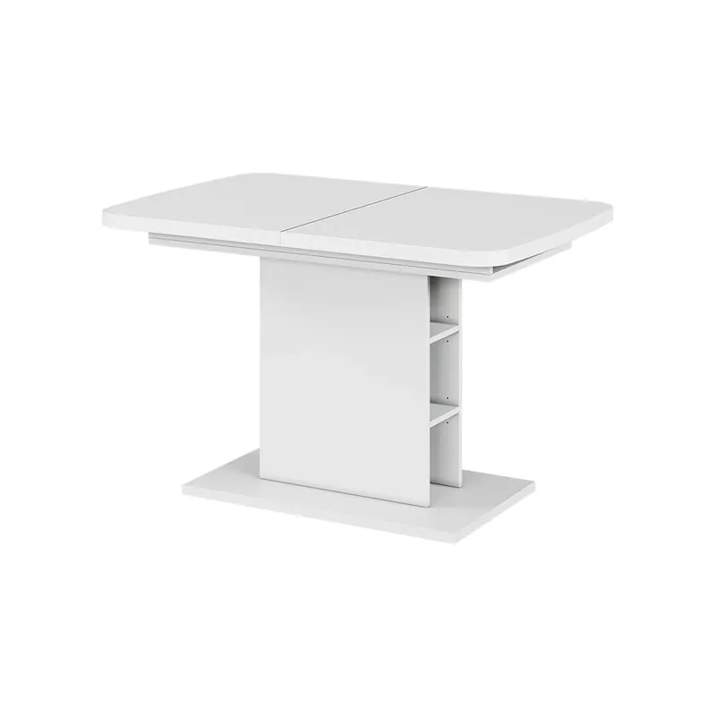 Masa de sufragerie Fenaro Alb 120 x 80 cm cu compartimente deschise Vicco Livrare expres