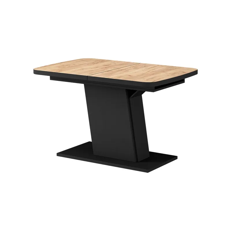Masa de sufragerie Fenaro Goldkraft stejar/negru 120 x 80 cm extensibil Vicco Reducere