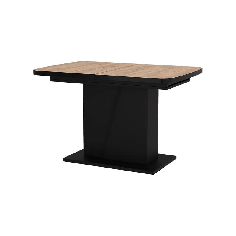 Masa de sufragerie Fenaro Goldkraft stejar/negru 120 x 80 cm extensibil Vicco Popular