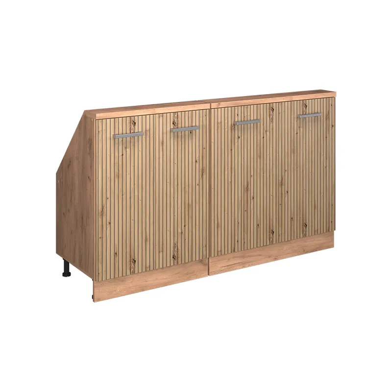 Vezi acum Dulap mansardă Rion Stejar artizanal/stejar Goldkraft Set de 2 Vicco