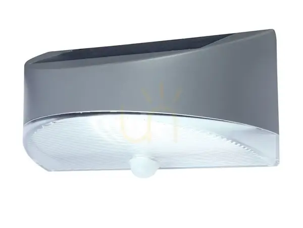 Disponibil imediat Lampă de perete exterior LED cu senzor Lutec BREAD 6901501000 gri 1W IP54